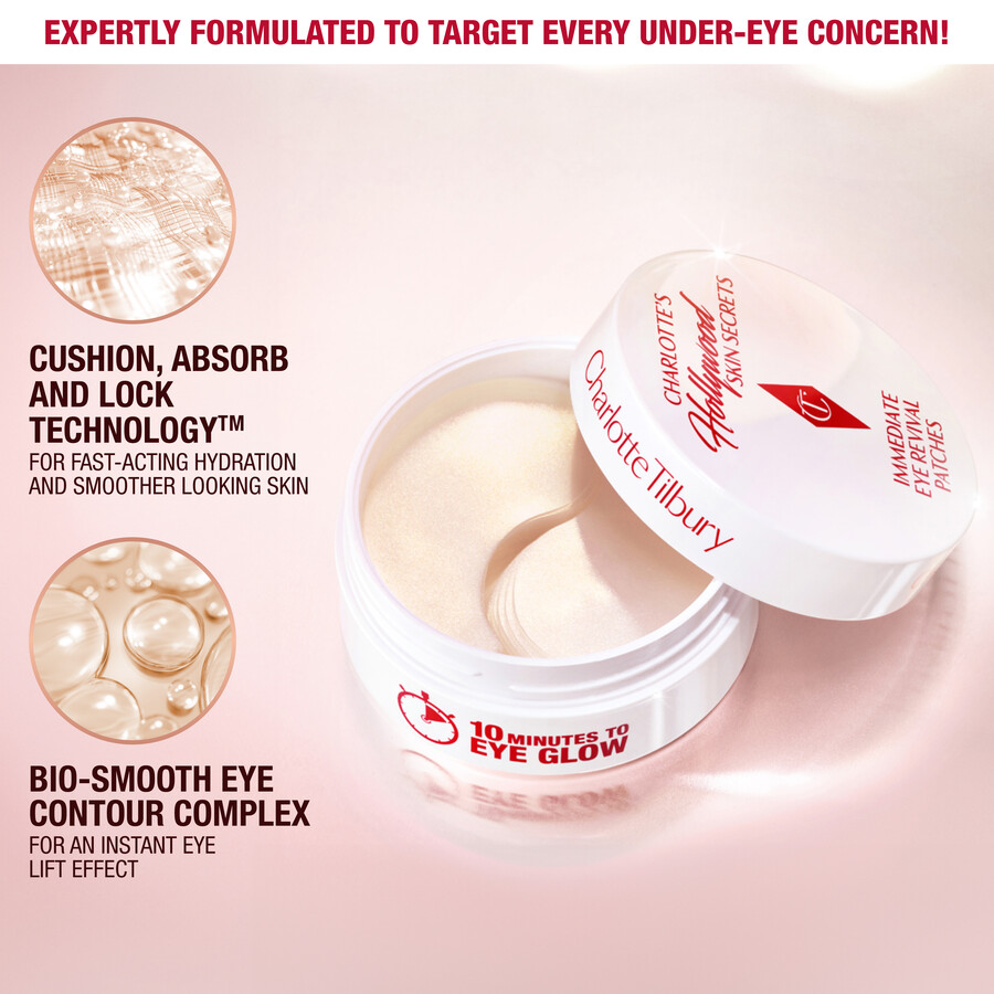 charlottes hollywood skin secrets immediate eye revival patches