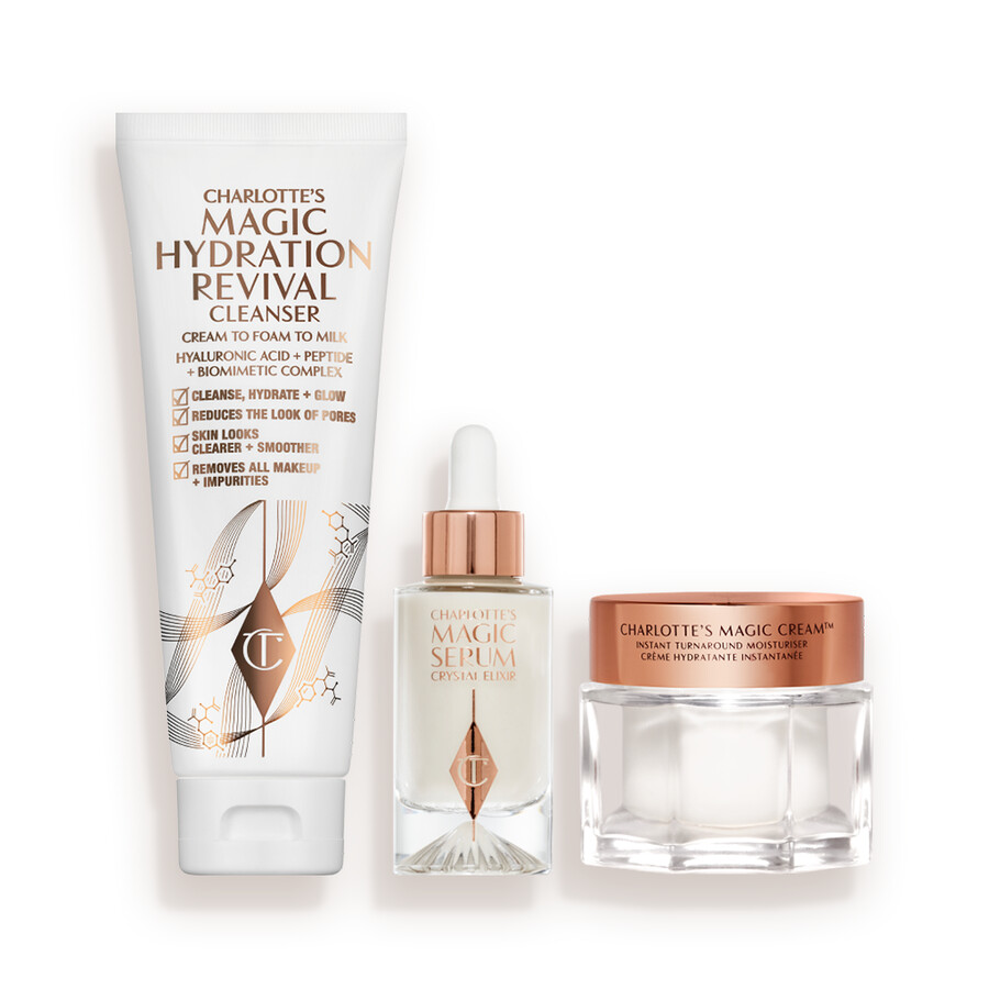 charlottes 3-step magic skin routine