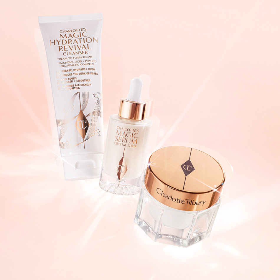 charlottes 3-step magic skin routine
